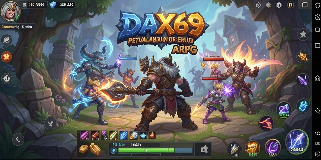 Tampilan menarik dari gameplay DAX69 yang penuh aksi.