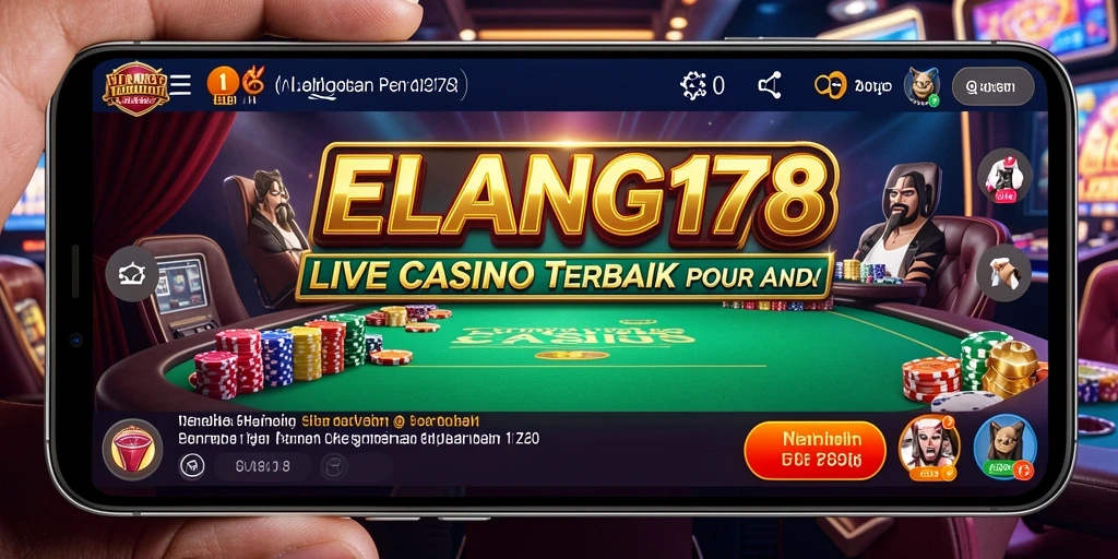 Tampilan gameplay Live Casino yang menawan di ELANG178.
