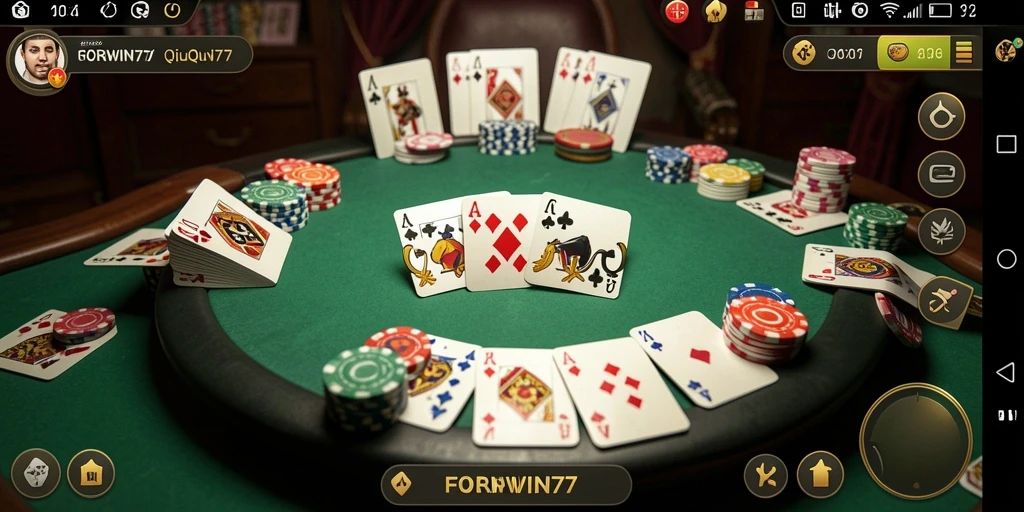 Gameplay seru QiuQiu di FORWIN77 yang menghibur.