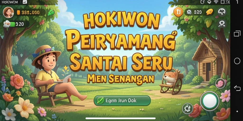 Tampilan gameplay HOKIWON yang menyenangkan dan menarik.