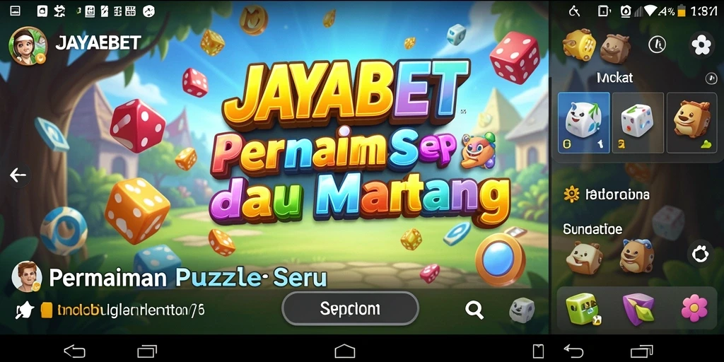 Screenshot JAYABET menampilkan gameplay Puzzle yang menarik.