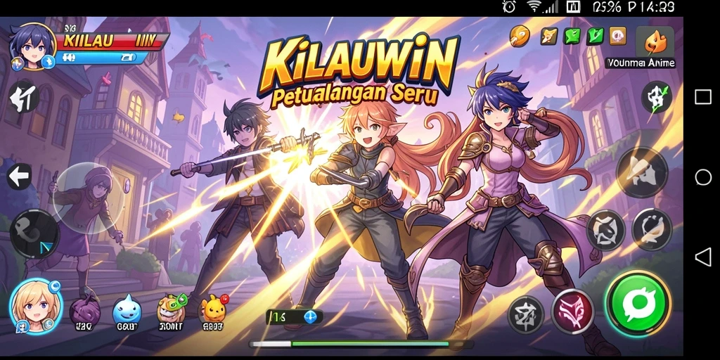Tampilan gameplay menarik dari KILAUWIN yang penuh petualangan Anime.