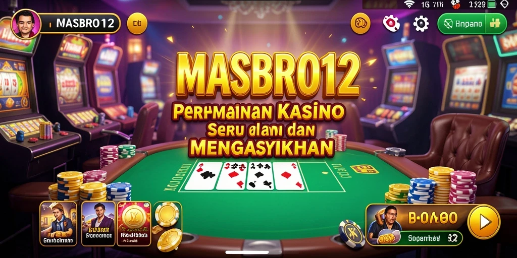 Tampilan menarik dari permainan Kasino di MASBRO12.
