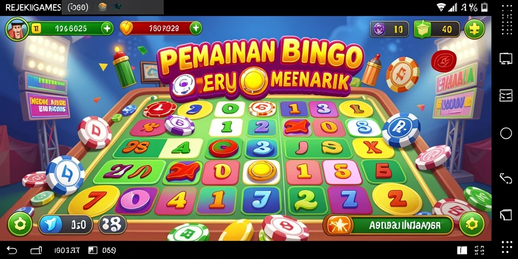 Tampilan gameplay Bingo yang seru dan interaktif di REJEKIGAMES.