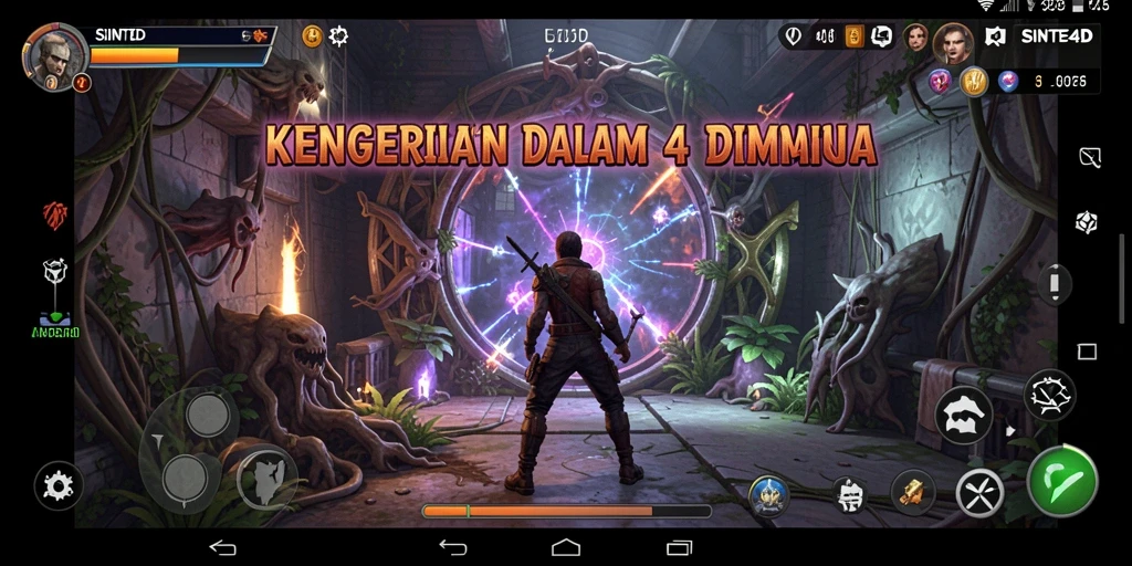 Screenshot menampilkan momen mencekam dalam gameplay SINTE4D.